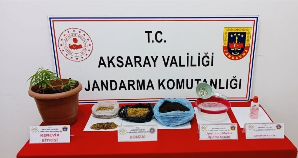 Aksaray’da jandarmadan uyuşturucu operasyonu: 2 tutuklama
