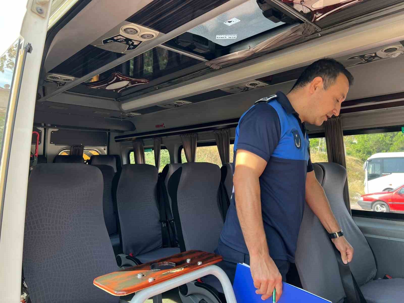 Okul servislerine y&ouml;nelik denetim
