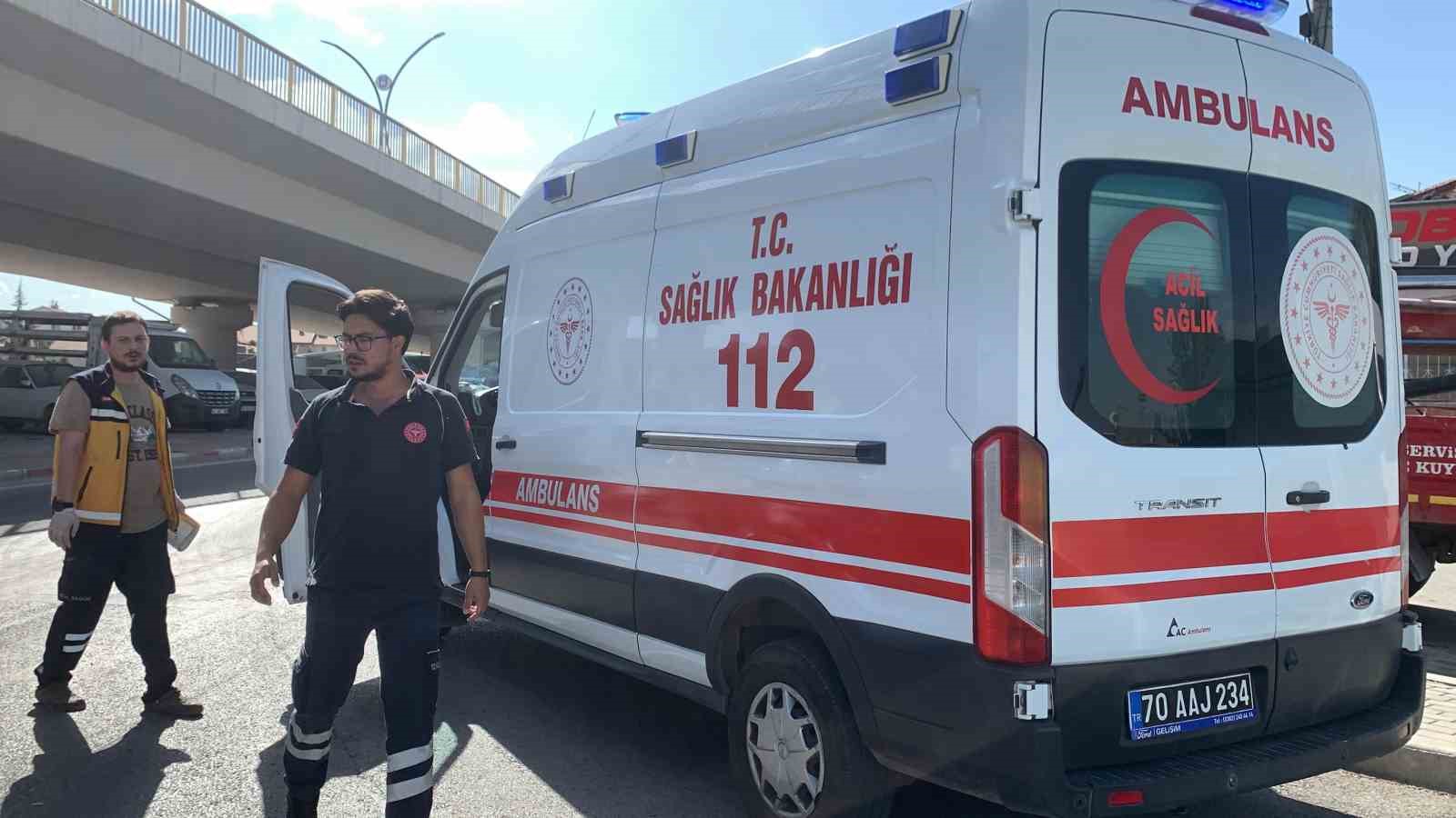 Karaman’da cip ile motosiklet çarpıştı: 1 yaralı
