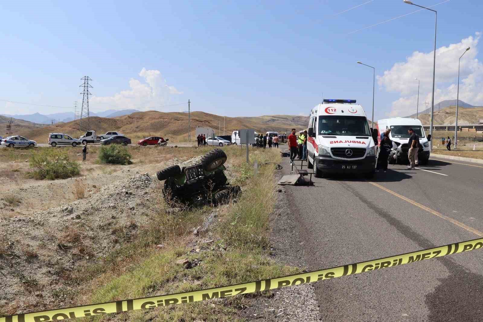 Erzurum’un Oltu ilçesinde feci trafik kazası