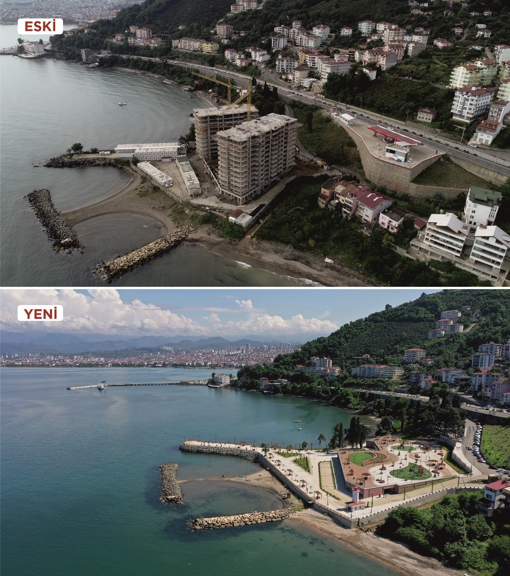 Ordu’da yıkılan gökdelenlerin yeri park oldu
