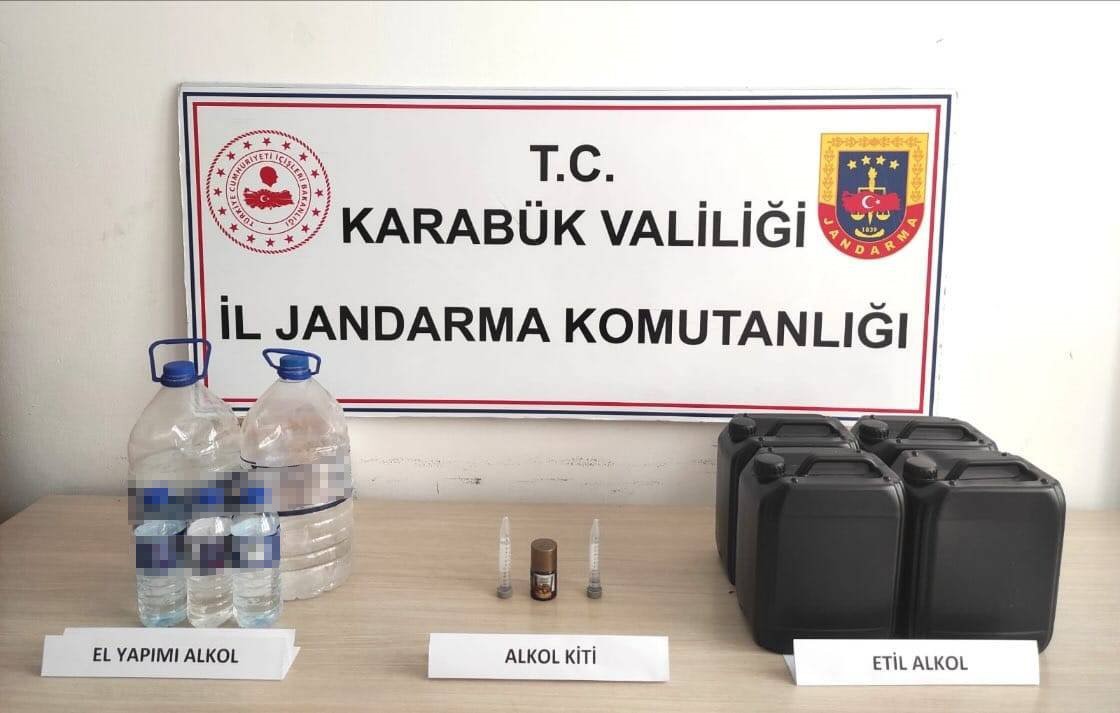 Karabük’te sahte alkol operasyonu