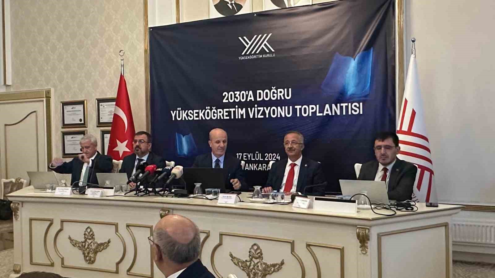 YÖK Başkanı Özvar, ‘2030 Vizyonu’ için 5 bölgesel toplantı düzenleneceğini bildirdi
