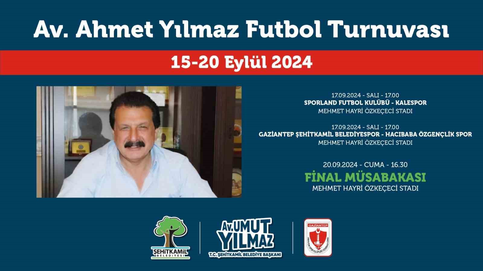 Merhum Av. Ahmet Yılmaz adına anlamlı futbol turnuvası