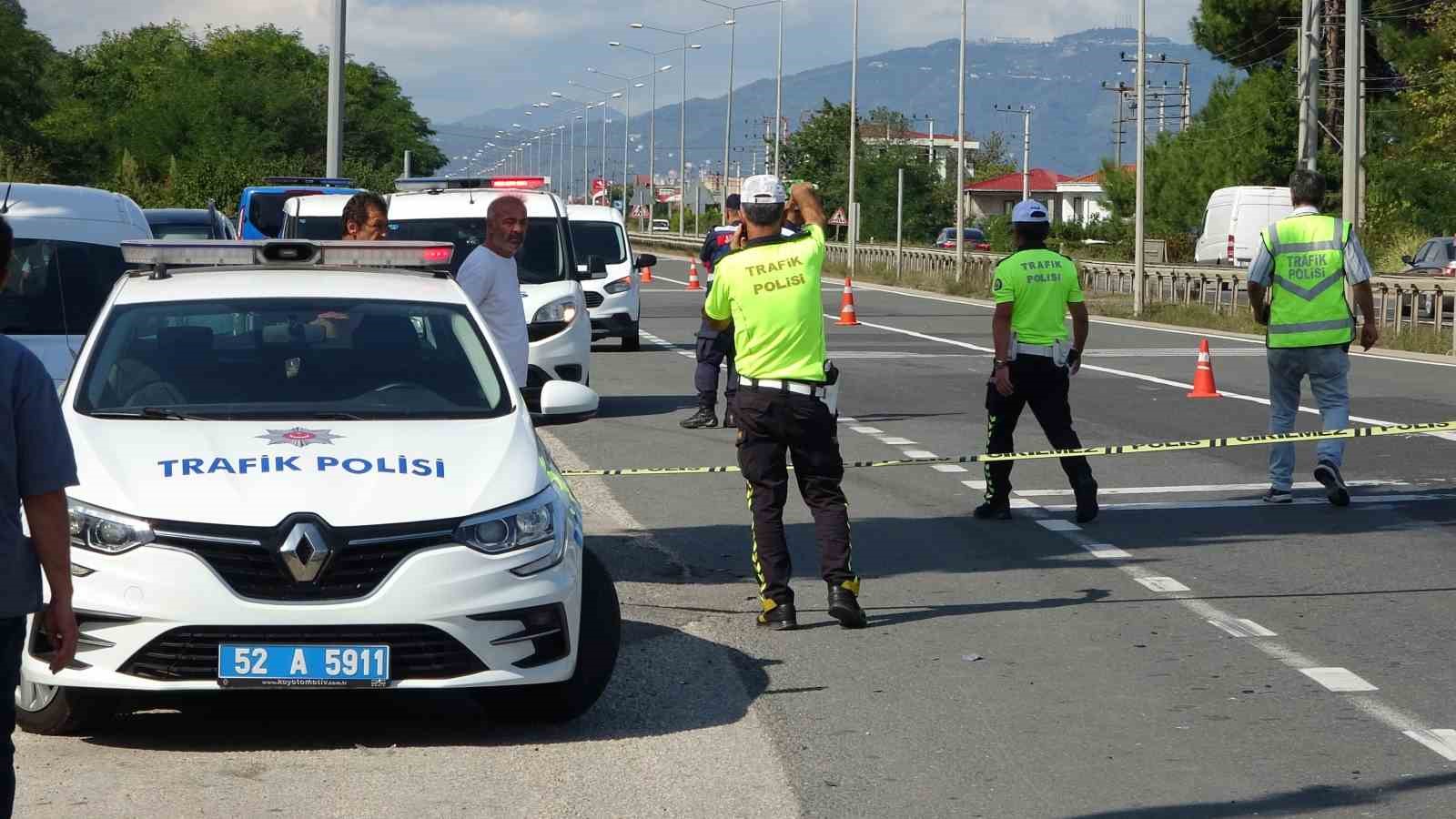 Ordu’da motosikletin çarptığı astsubay şehit oldu
