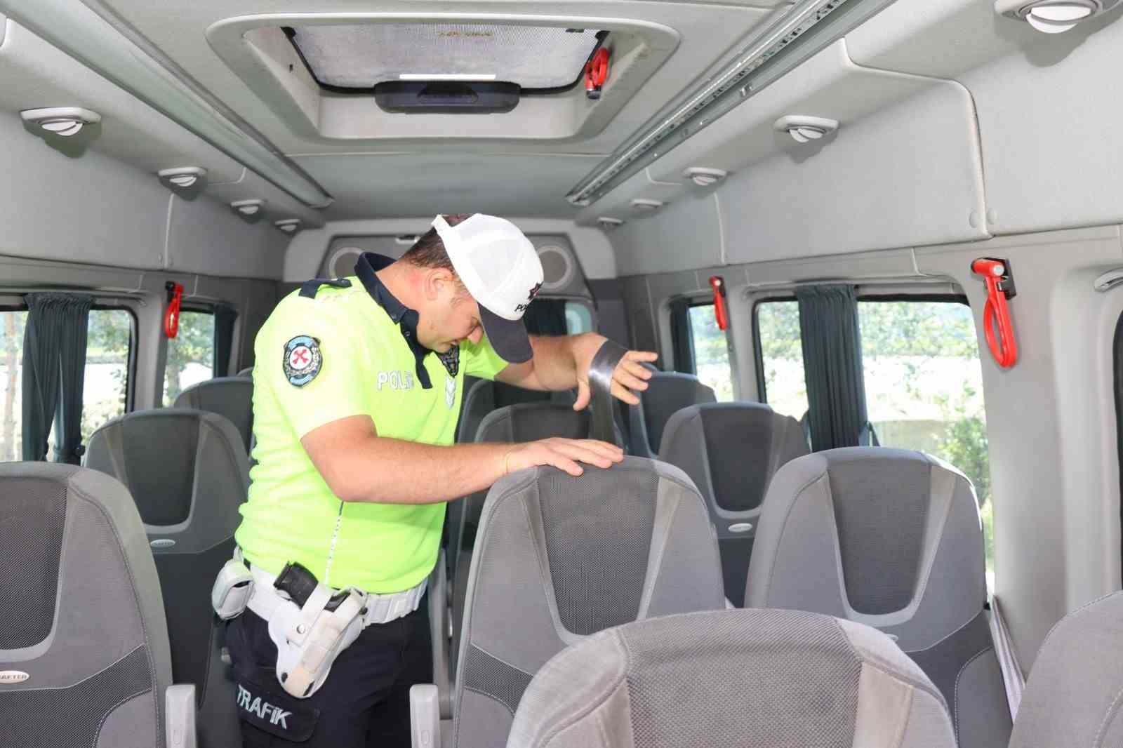 Oltu’da öğrenci servislerine denetim
