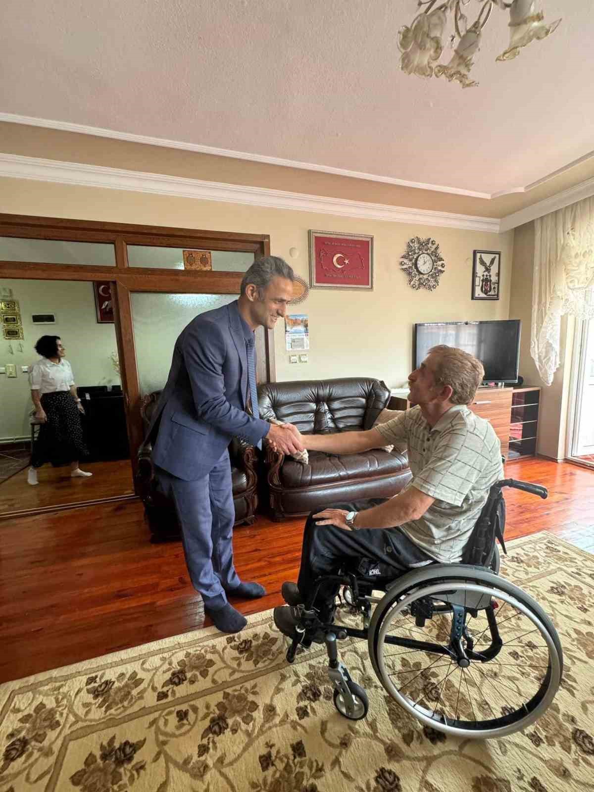 Kaymakam Adem Kaya&rsquo;dan gazilere anlamlı ziyaret
