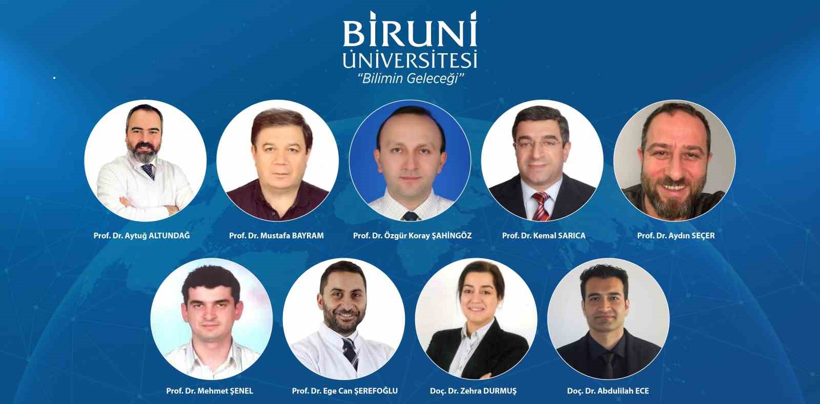 Biruni Üniversitesi’nden 9 akademisyen &quot;Dünyanın En Etkili Bilim İnsanları&quot; listesinde