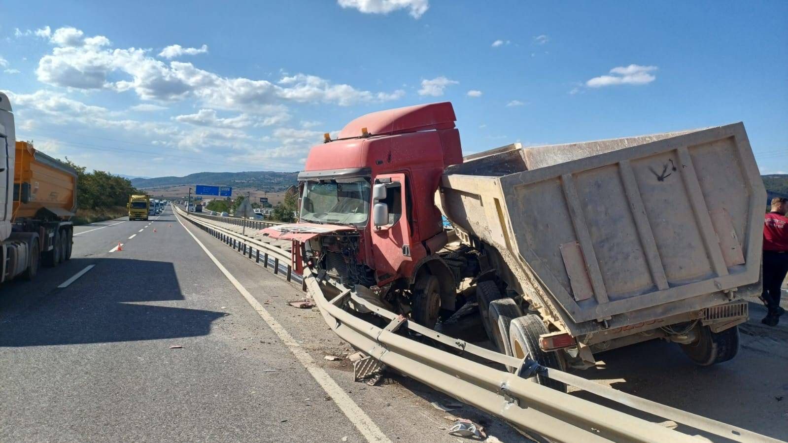 Kazada şans eseri burnu bile kanamadı
