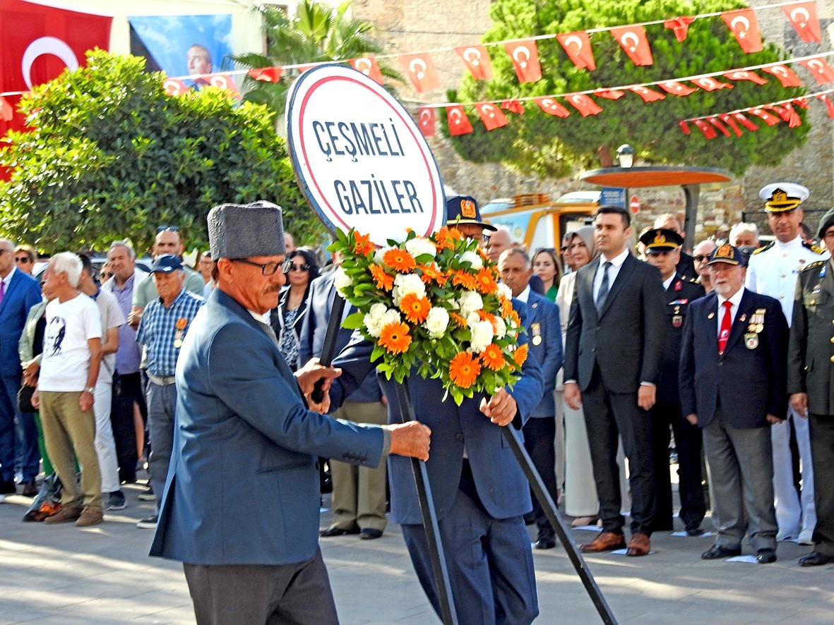 Gaziler Günü Çeşme’de törenle kutlandı