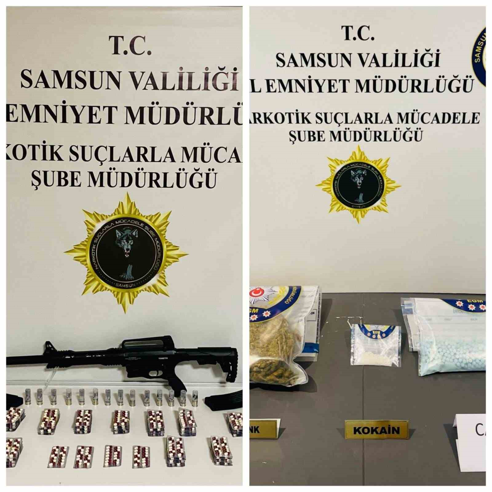 Samsun’da uyuşturucu ticaretinden 4 kişi gözaltına alındı