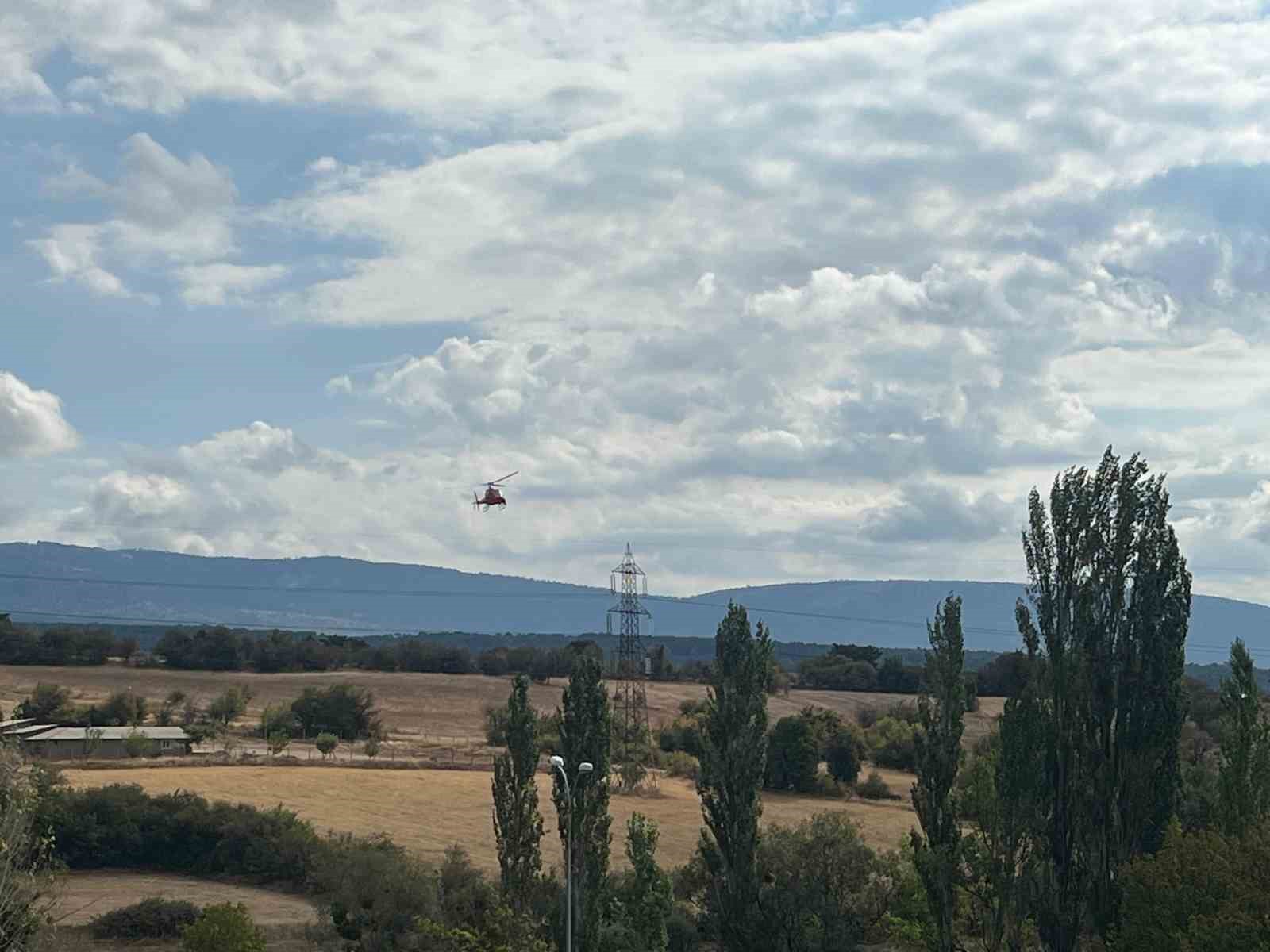 Domaniç’te "inmeyen helikopter" vatandaşları heyecanlandırdı
