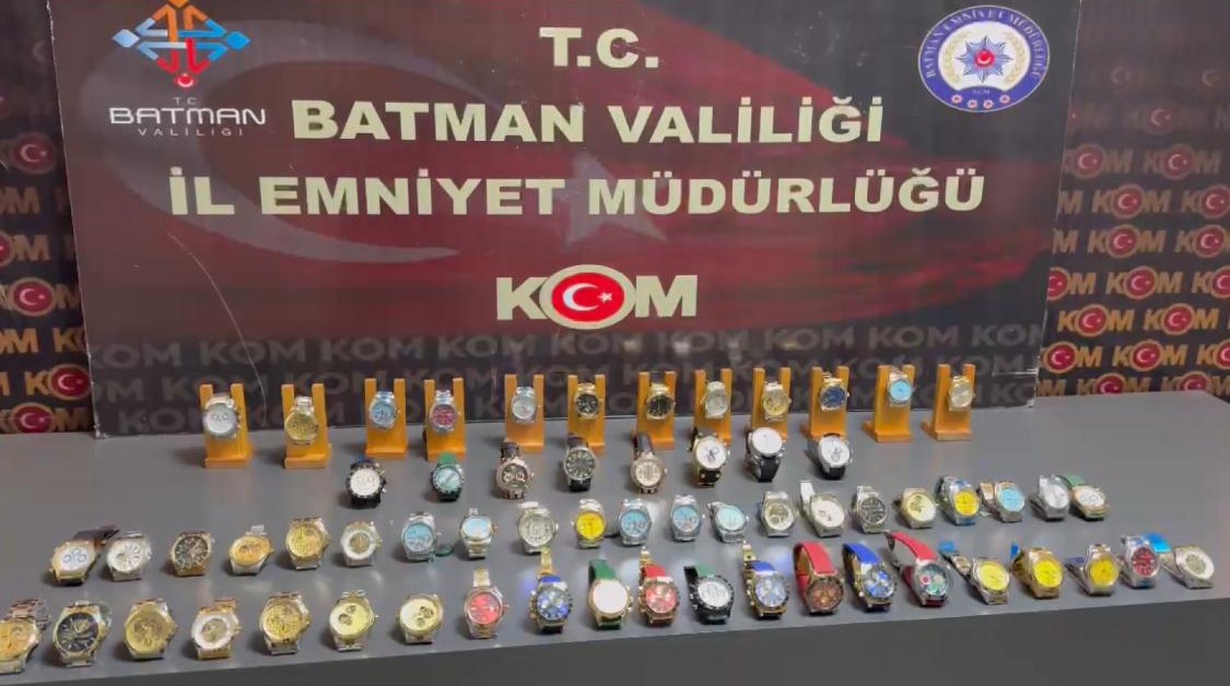 Batman’da 62 adet kaçak saat ele geçirildi
