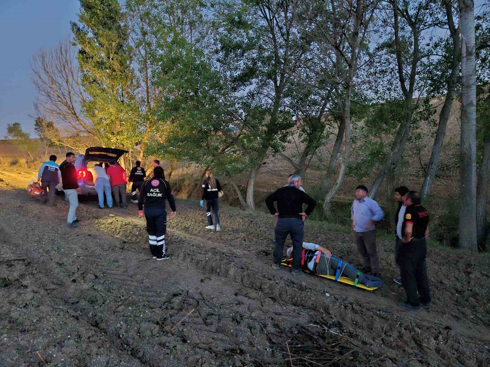 Odun kesmek için araziye giden yaşlı adam yaralı halde bulundu