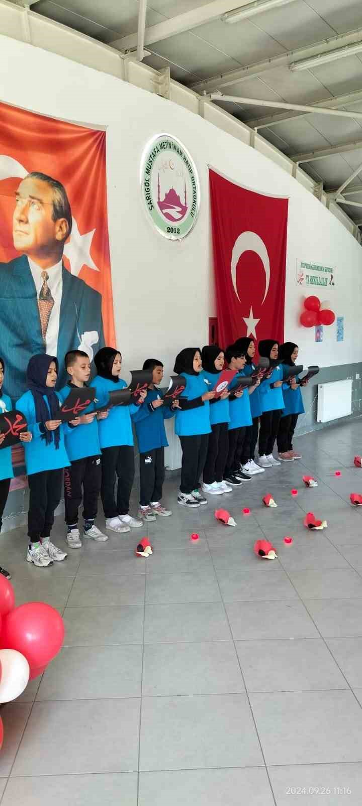 Sarıg&ouml;l&rsquo;de Mevlid-i Nebi Haftası kutlandı
