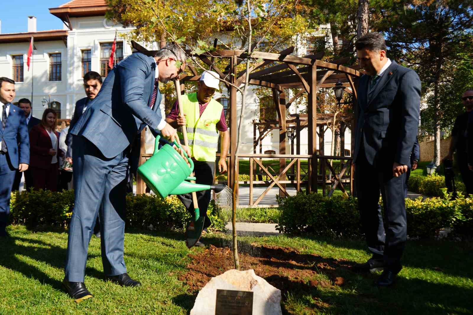 Bakan Işıkhan, Bilecik’te çınar fidanı dikti