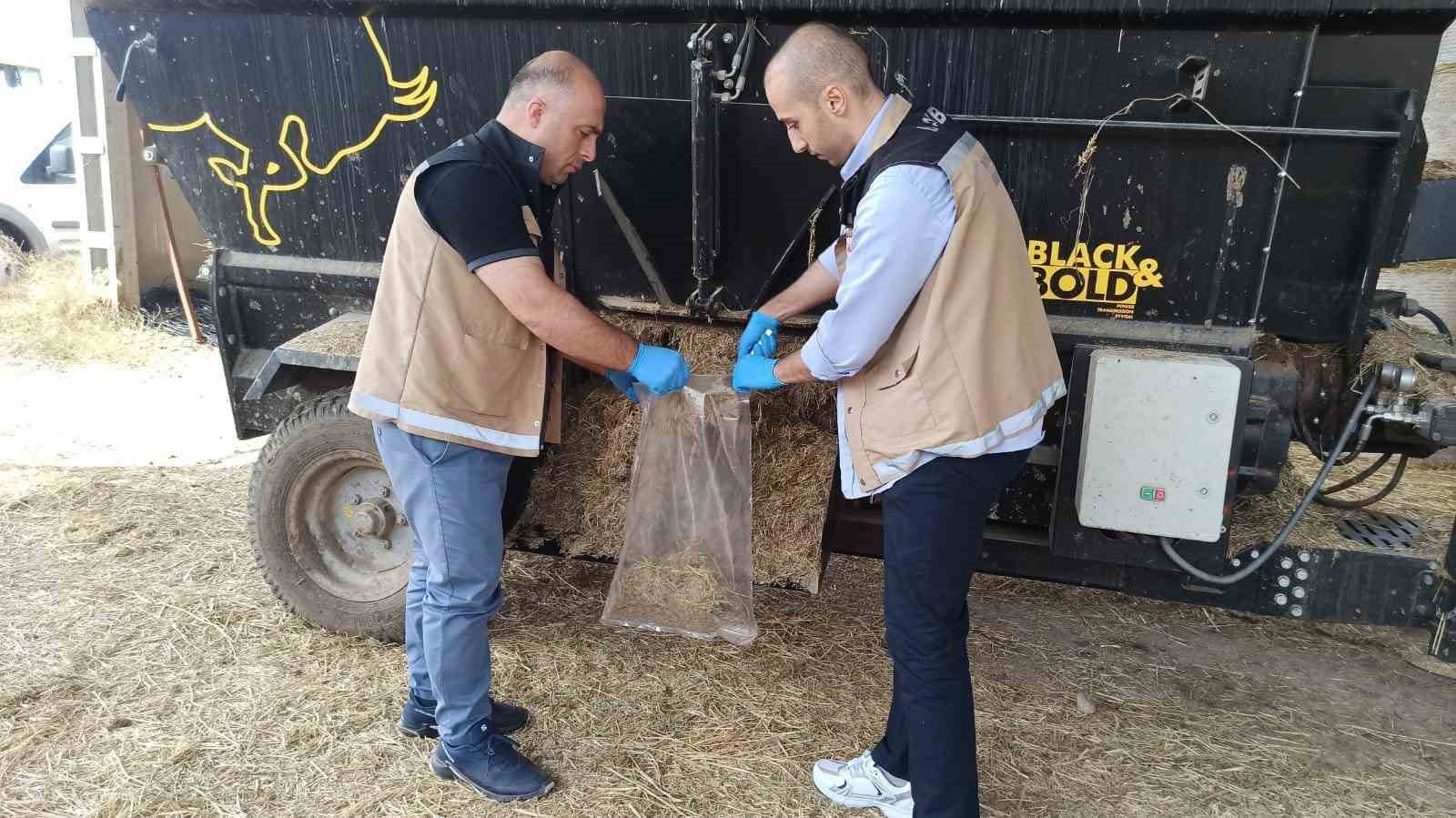 Bayburt’ta yemlerden incelenmek üzere numuneler alındı