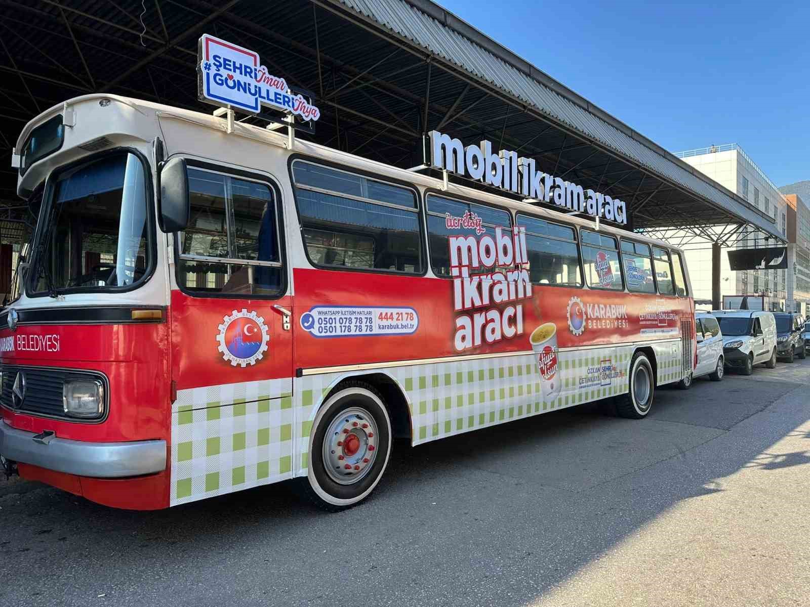 Mobil ikram aracı hizmete başladı
