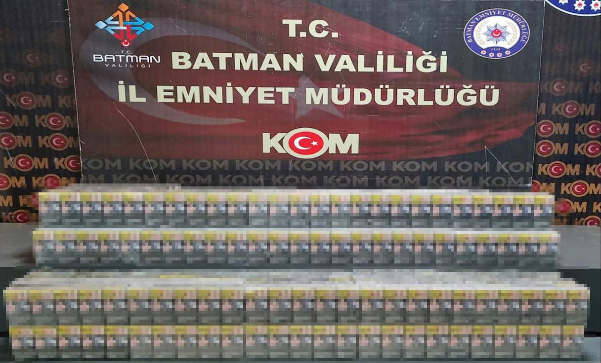 Batman’da çekici araç yerine kaçak sigara taşıdı