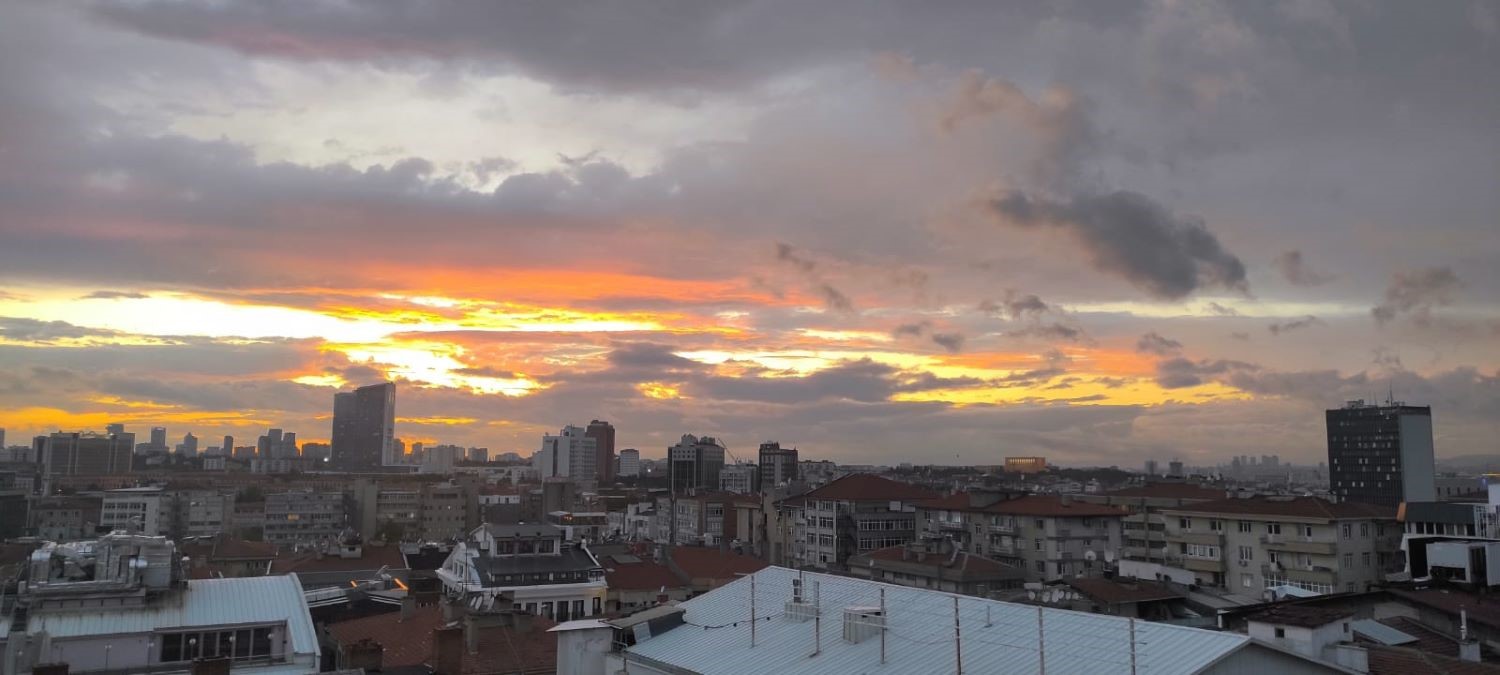 Ankara’da muhteşem gün batımı manzarası
