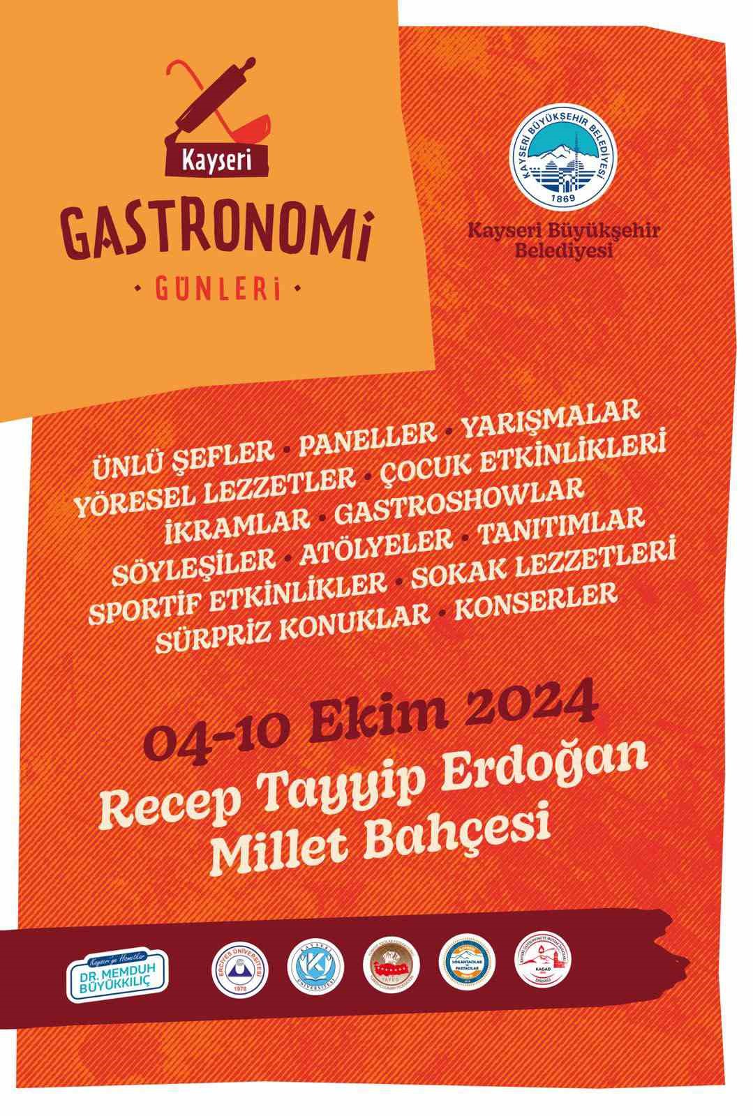 Başkan Büyükkılıç’tan 2’nci Gastronomi Günleri’ne davet
