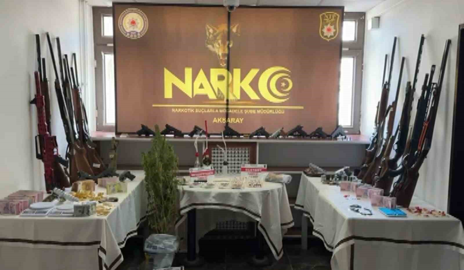 Aksaray merkezli 17 ildeki “Narkoçelik-41”operasyonunda 159 kişiden 20’si adliyede
