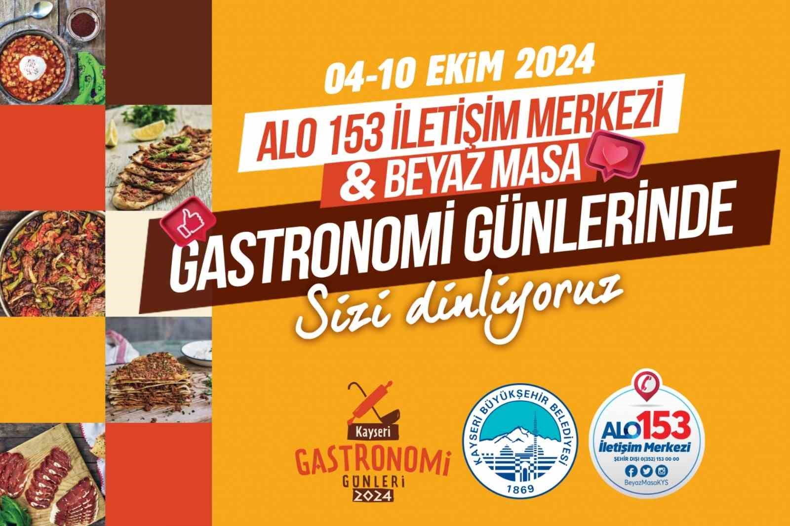 Alo 153 ve Beyaz Masa, Gastronomi Günleri’nde vatandaşı dinleyecek