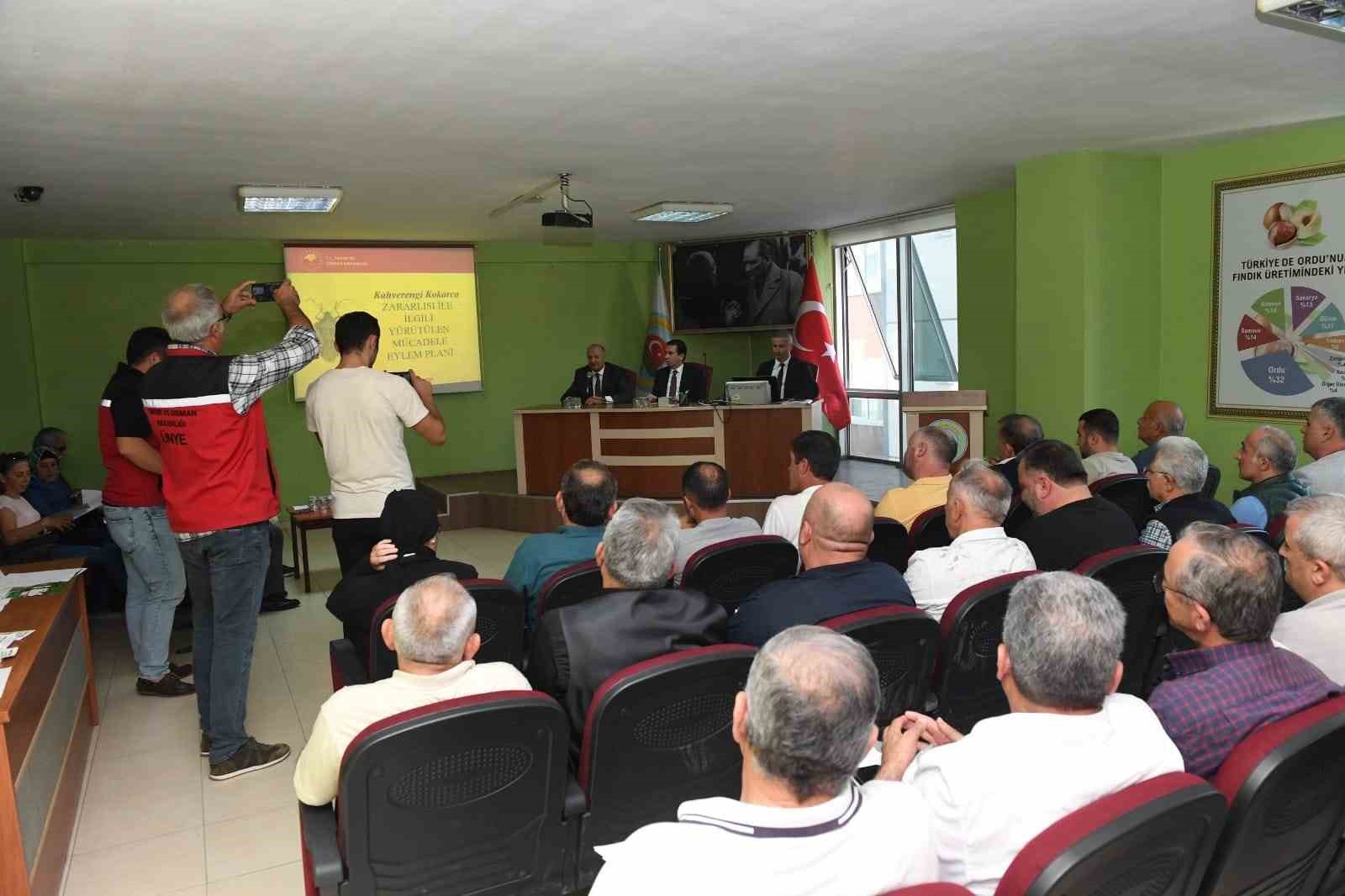 Ünye’de kahverengi kokarca ile mücadele toplantısı