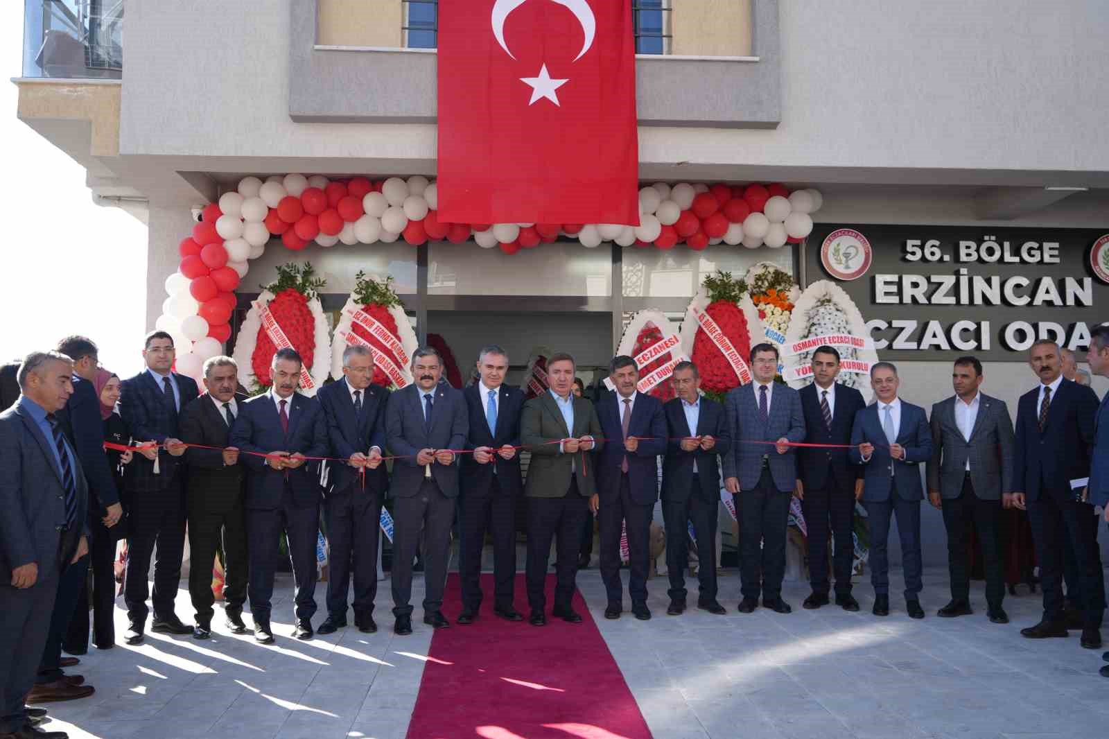 56. Bölge Erzincan Eczacı Odası yeni hizmet binası açılış töreni gerçekleştirildi
