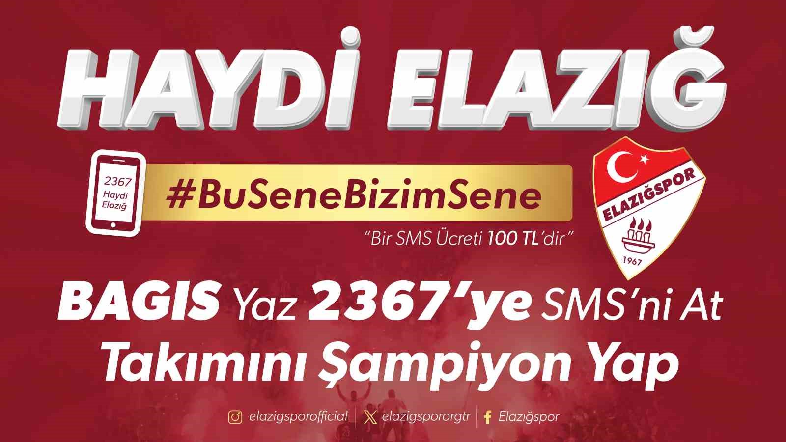 Elazığspor’dan SMS Kampanyası