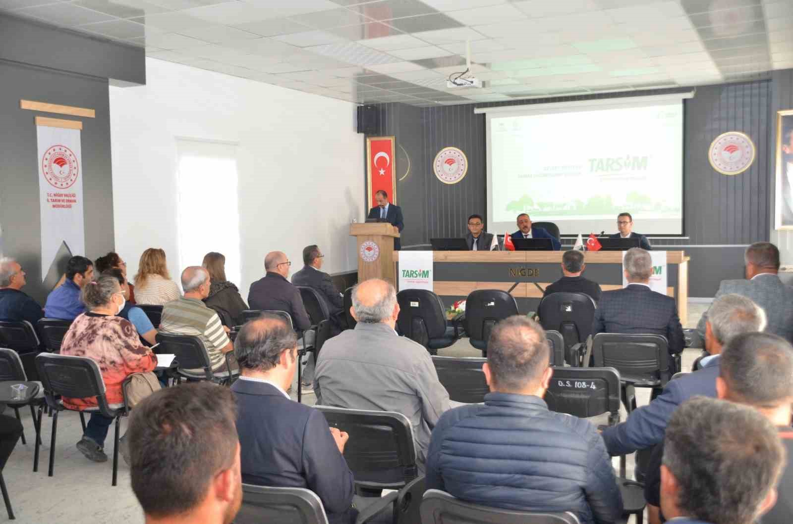 Niğde’de TARSİM Bilgilendirme Toplantıları düzenlendi
