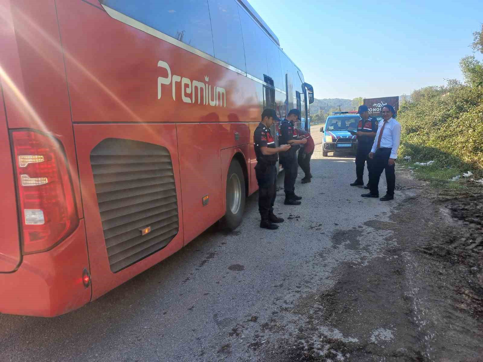 Jandarma ekiplerinden Trafik ve Asayiş Denetimi
