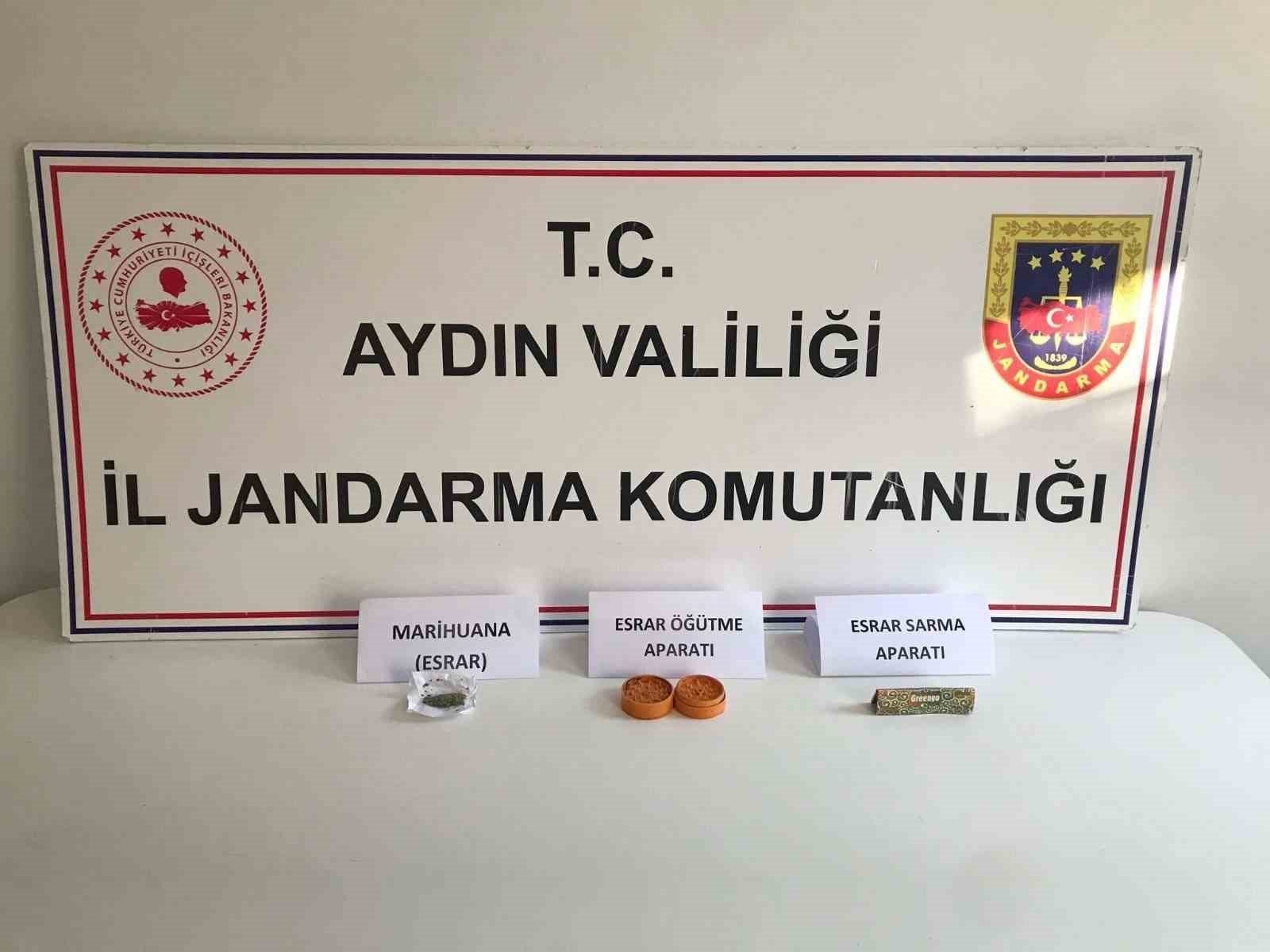 Aydın’da jandarma ekipleri uyuşturucuya geçit vermiyor