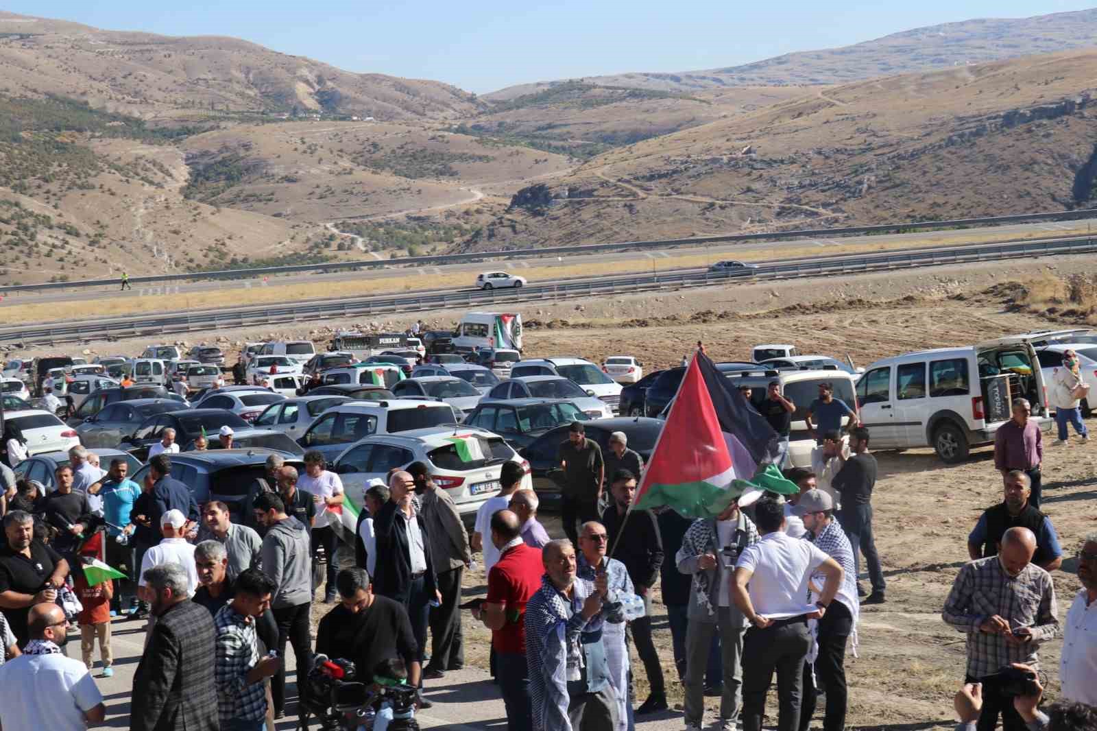 Malatya’da Filistin’e destek gösterisi
