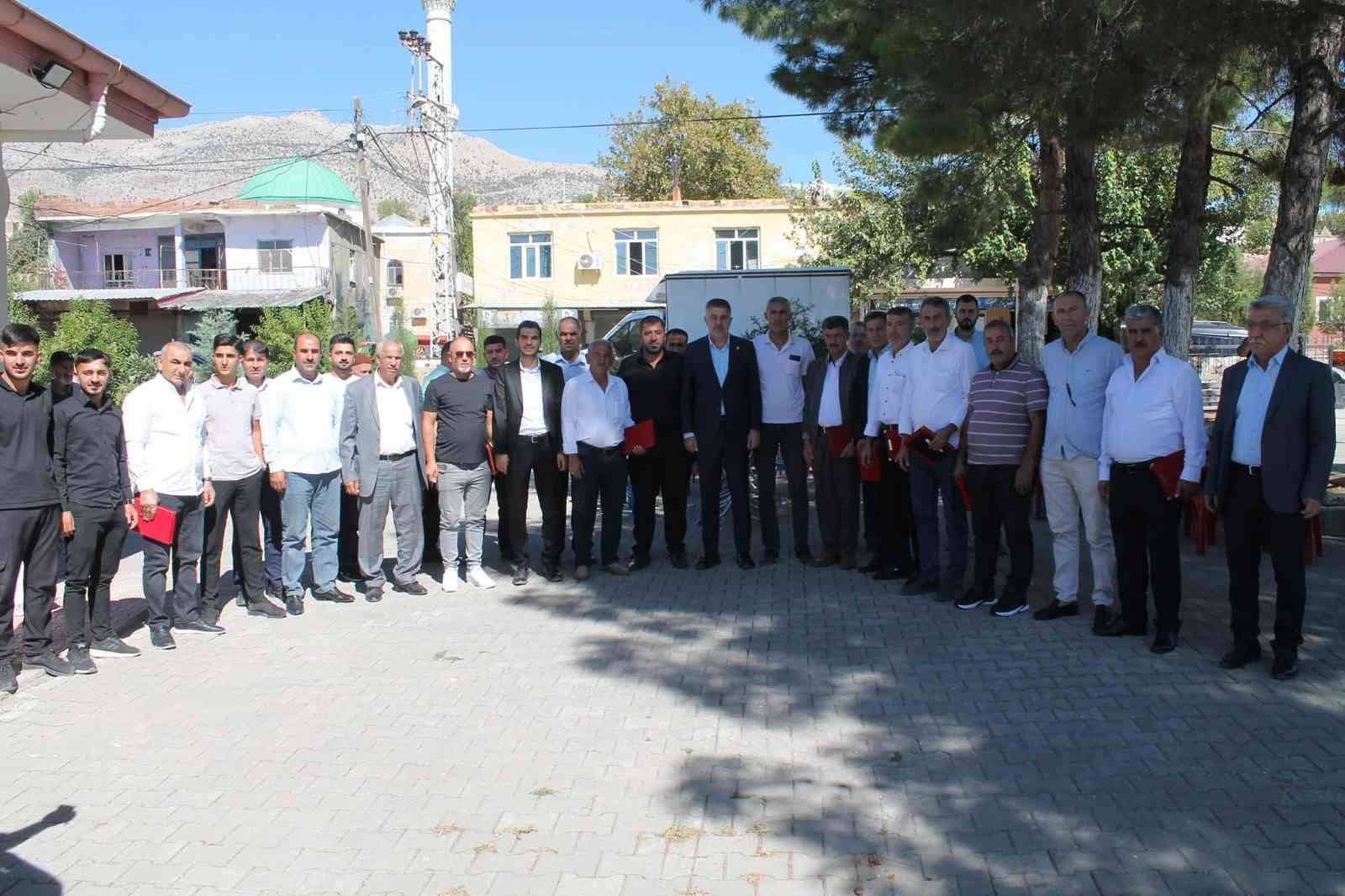 Milletvekili Şan, 20 köy muhtarıyla bir araya geldi