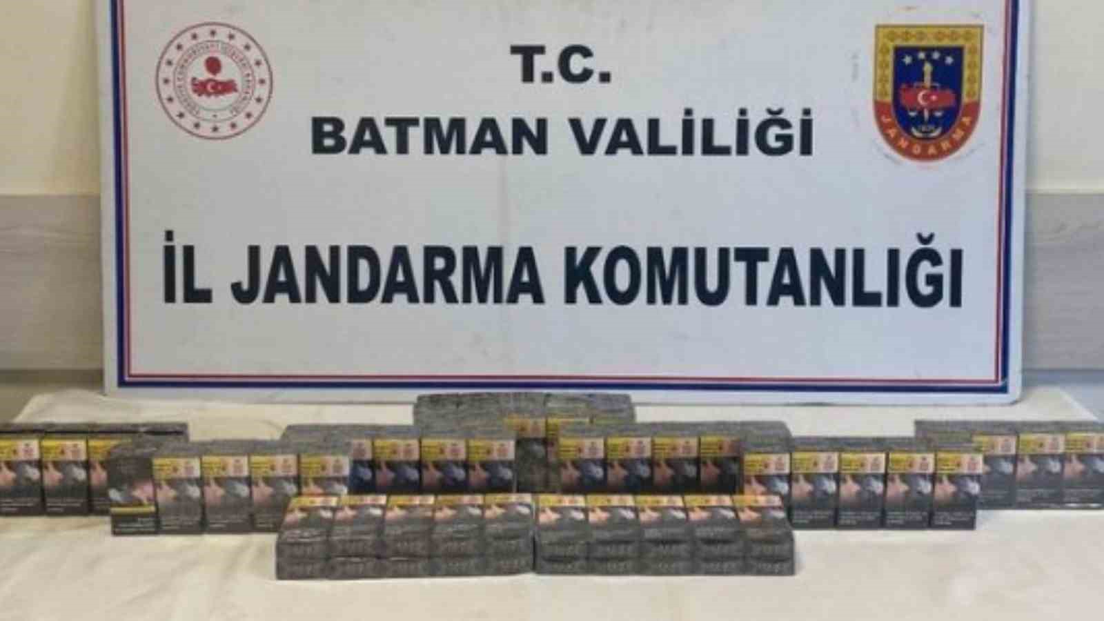 Batman’da çok sayıda gümrük kaçağı sigara ele geçirildi