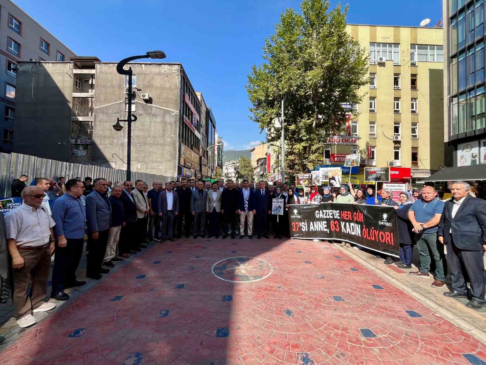 İsrail’in Gazze işgali Karabük’te protesto edildi