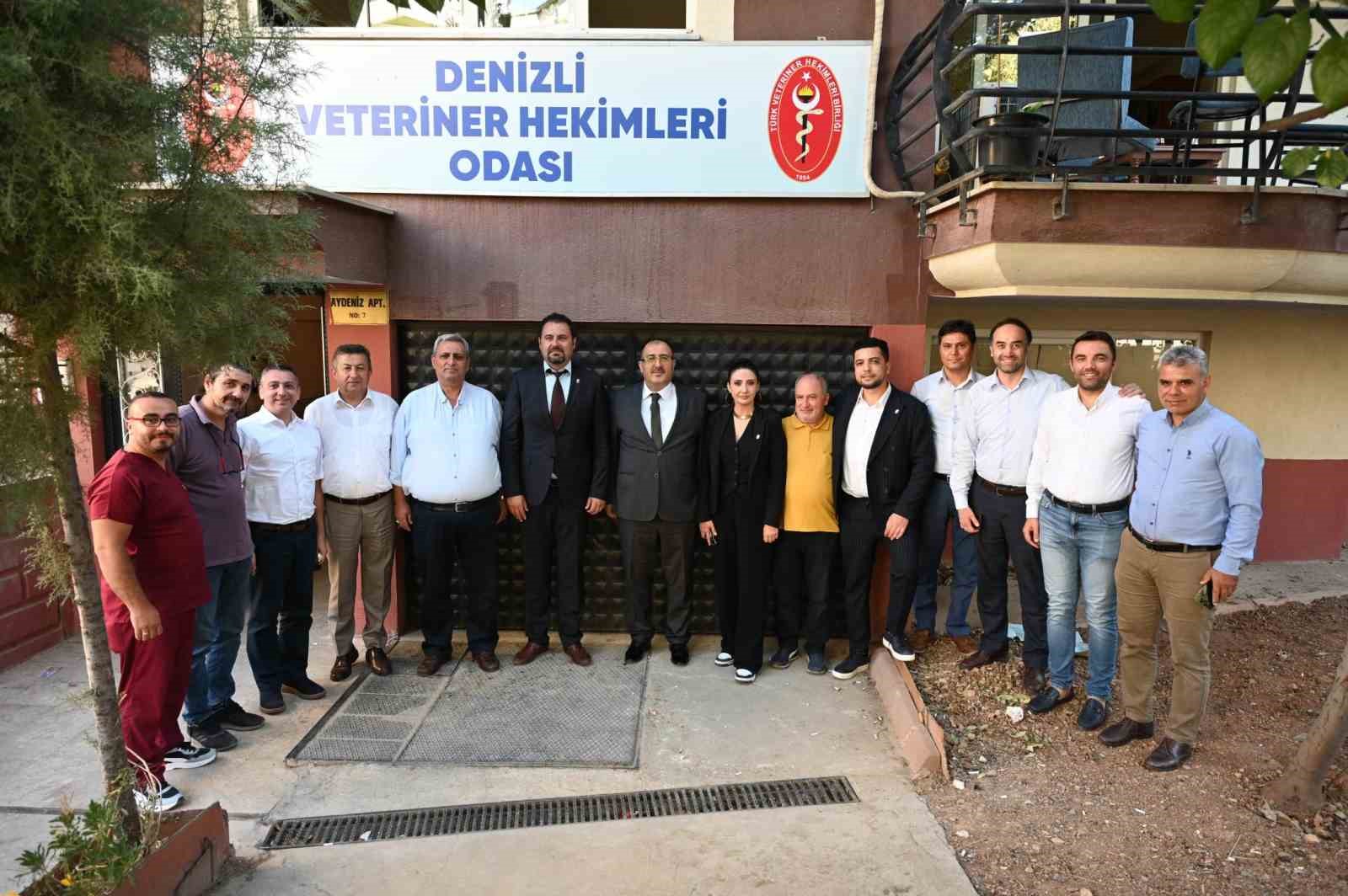 Denizli Tarım ve Orman Müdürlüğü, Veteriner Hekimler Odasını ziyaret etti
