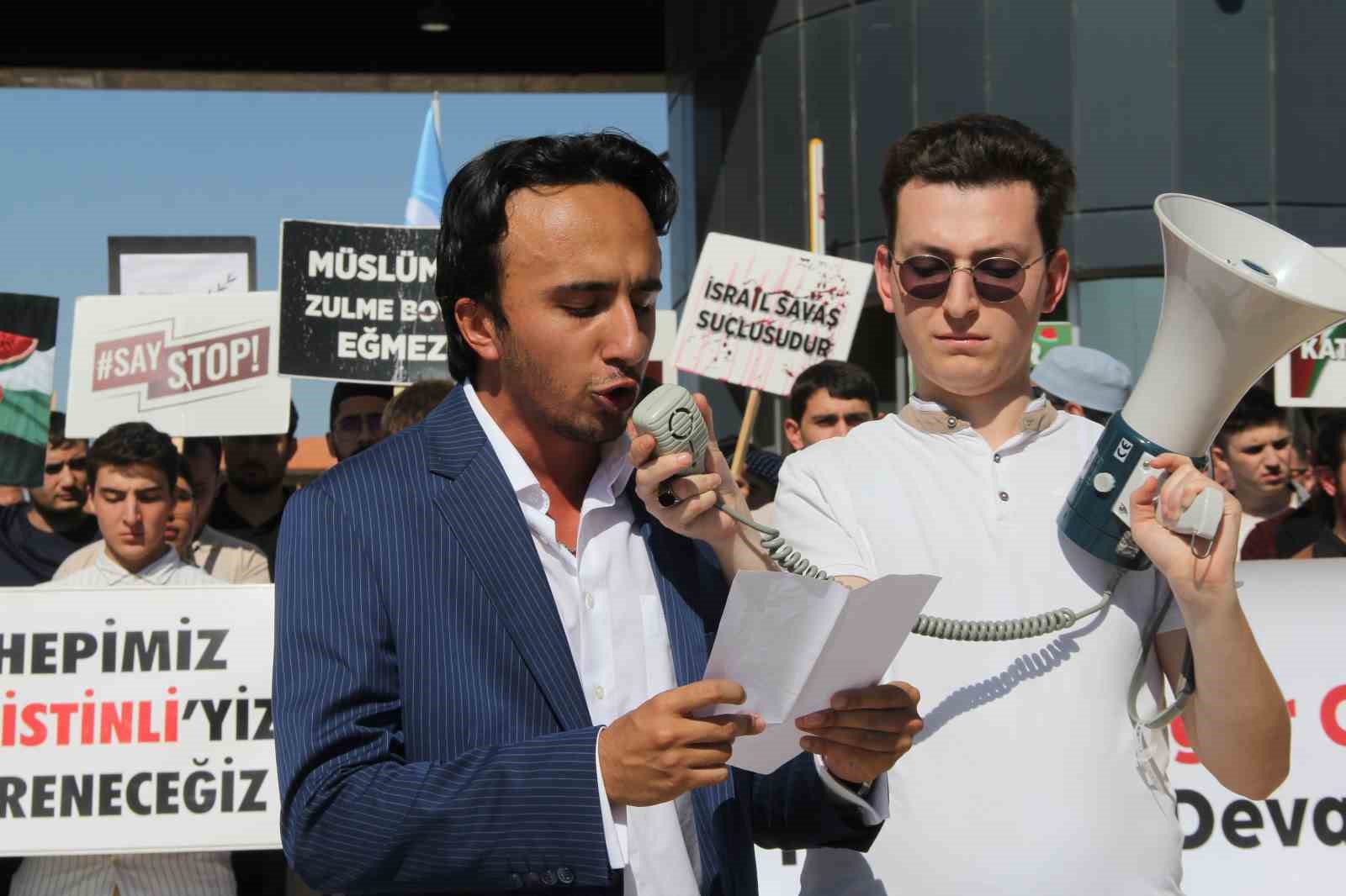 &Uuml;niversite &ouml;ğrencileri Filistin i&ccedil;in y&uuml;r&uuml;d&uuml;
