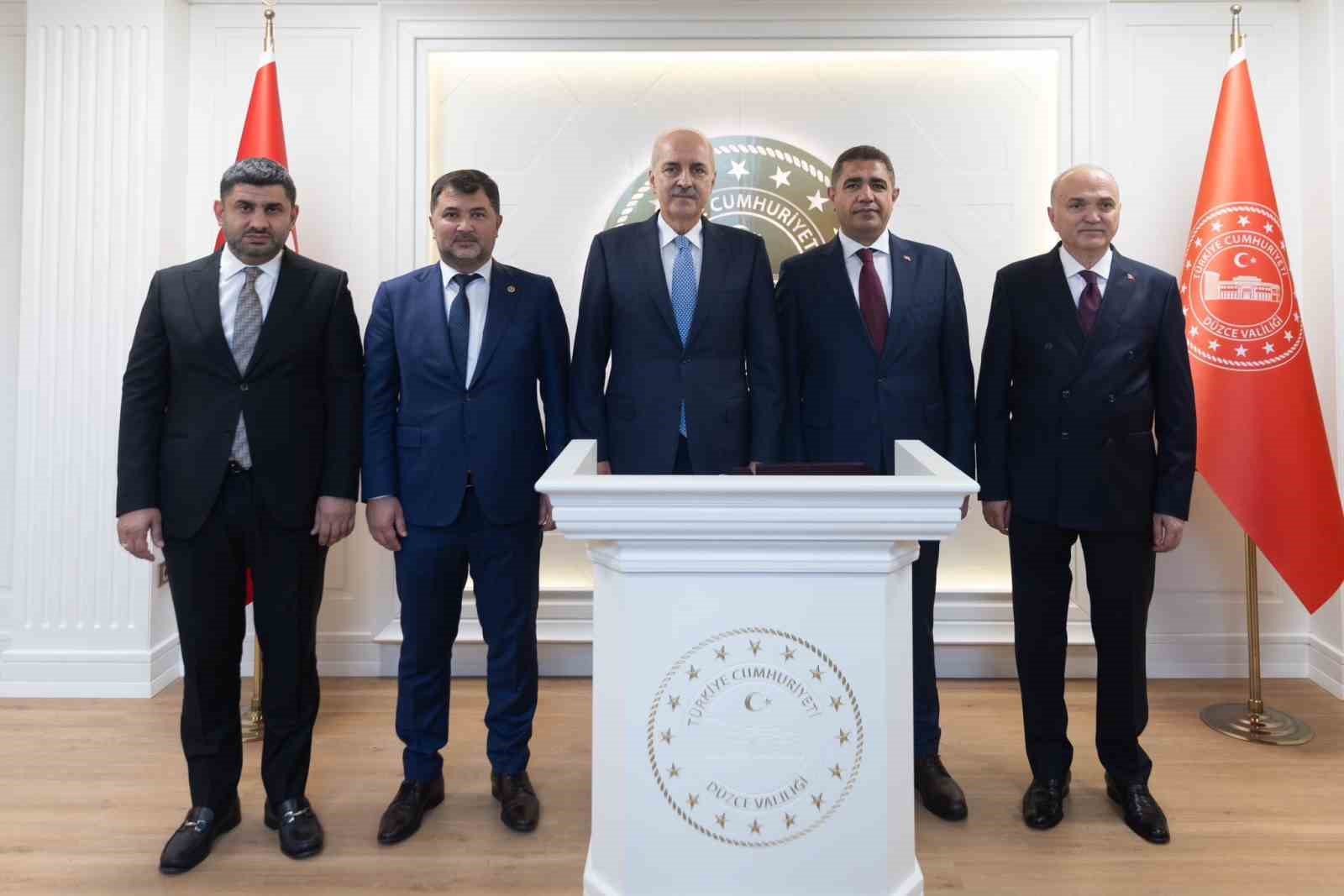 TBMM Başkanı Kurtulmuş: "Türkiye arz-ı mevudun gerçekleşmesine asla müsaade etmeyecektir"
