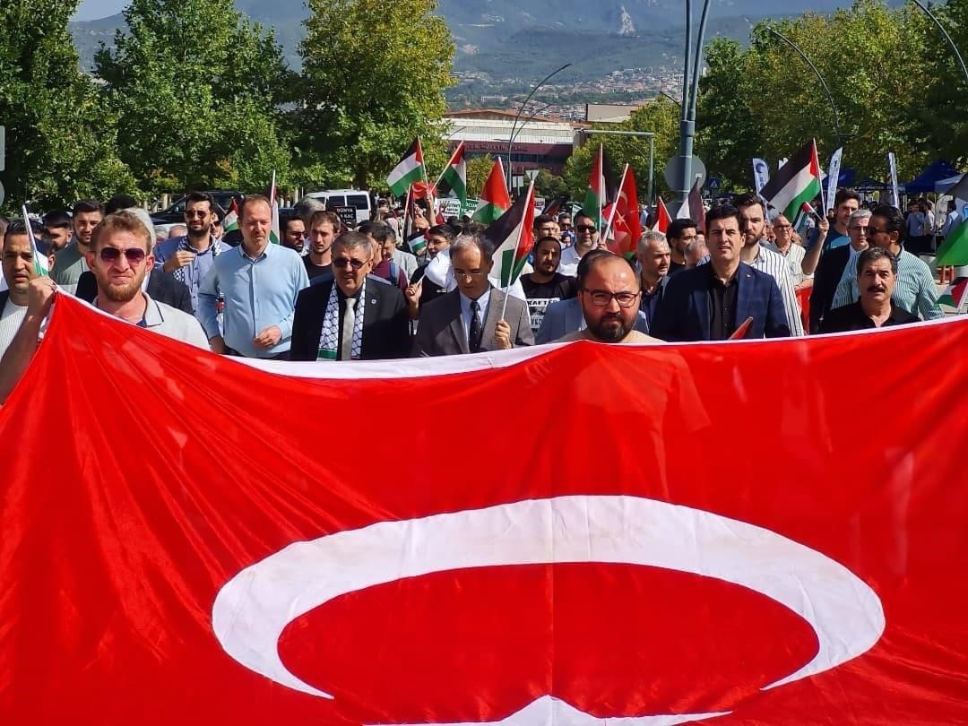 Başkan G&uuml;ng&ouml;r, "Denizli, Gazze i&ccedil;in ayakta"
