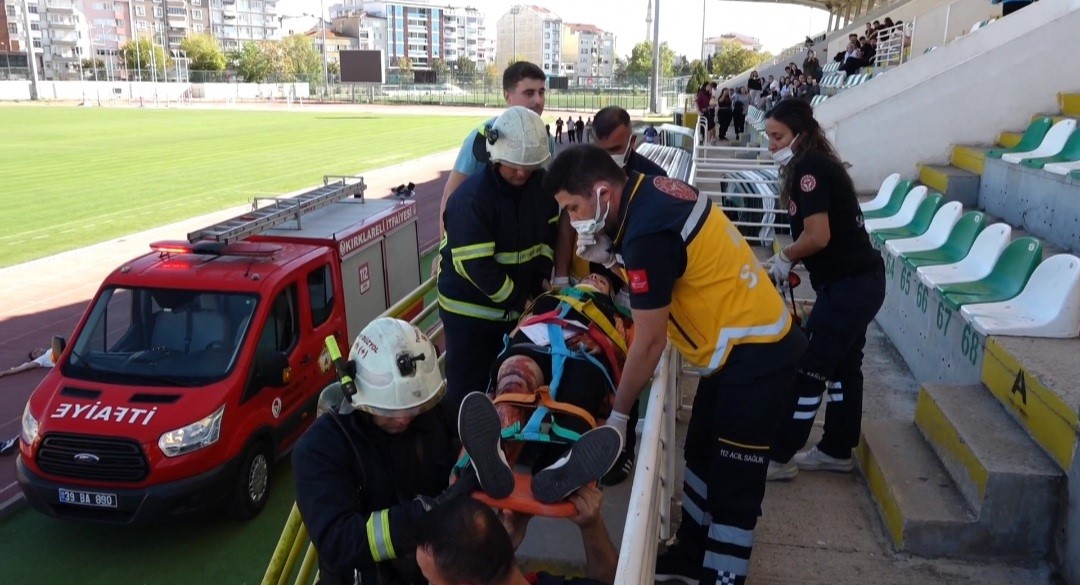 Kırklareli’nde filim sahnelerini aratmayan tatbikat