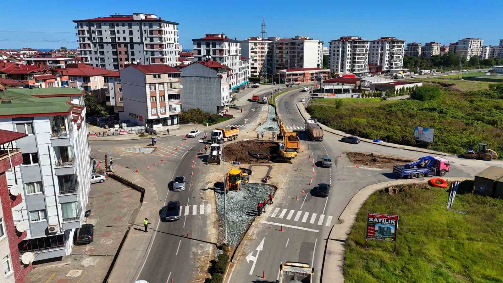 Ordu Büyükşehir Belediyesi’nden kavşak çalışması
