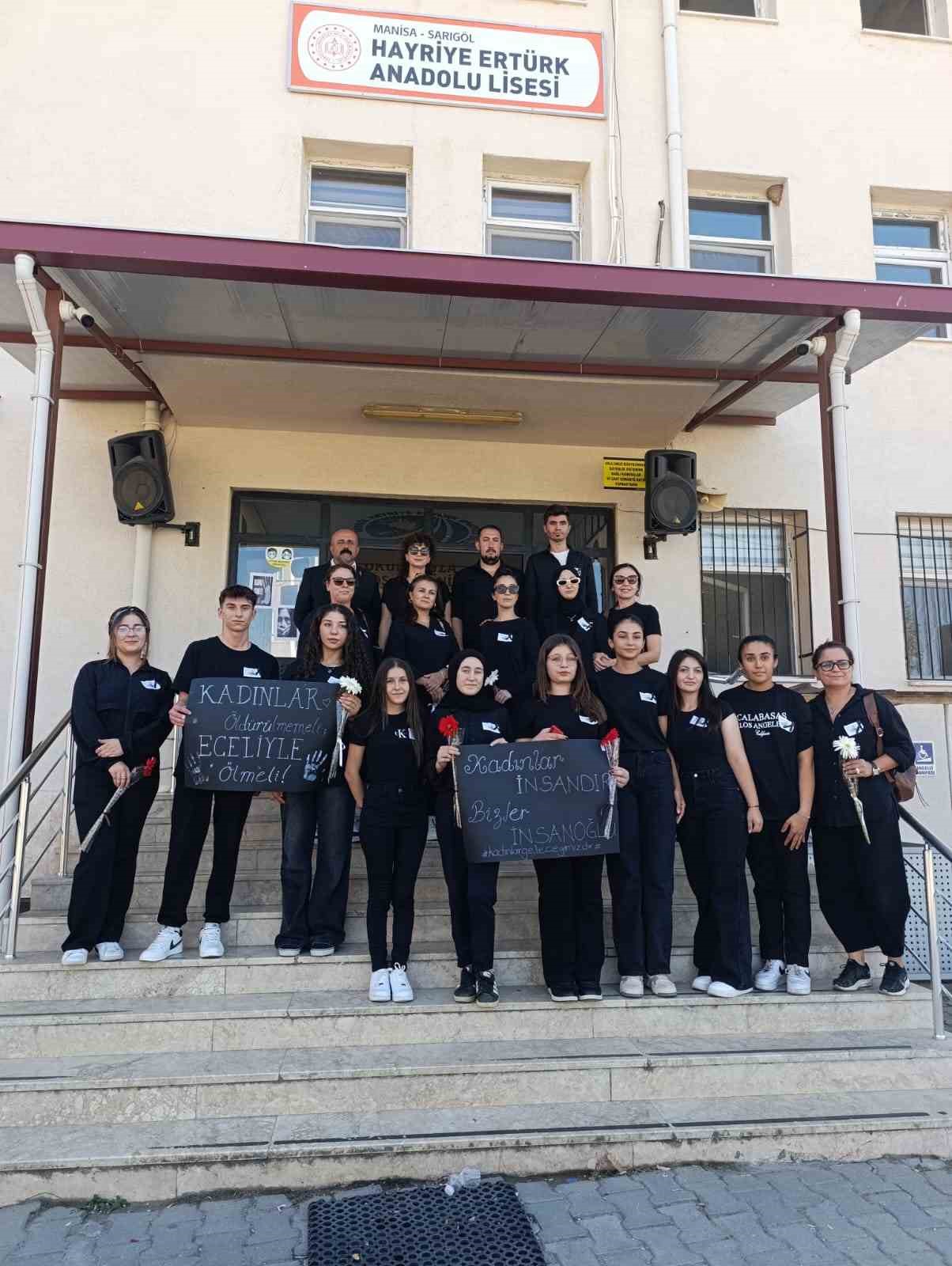 Sarıg&ouml;l Hayriye Ert&uuml;rk Anadolu Lisesi&rsquo;nden &rsquo;Kadına Şiddet Kader Değildir&rsquo; programı
