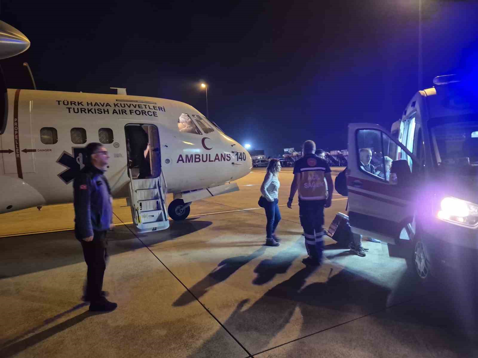 Acil organ nakli bekleyen hasta için Hava Kuvvetleri’nin ambulans uçağı devreye girdi