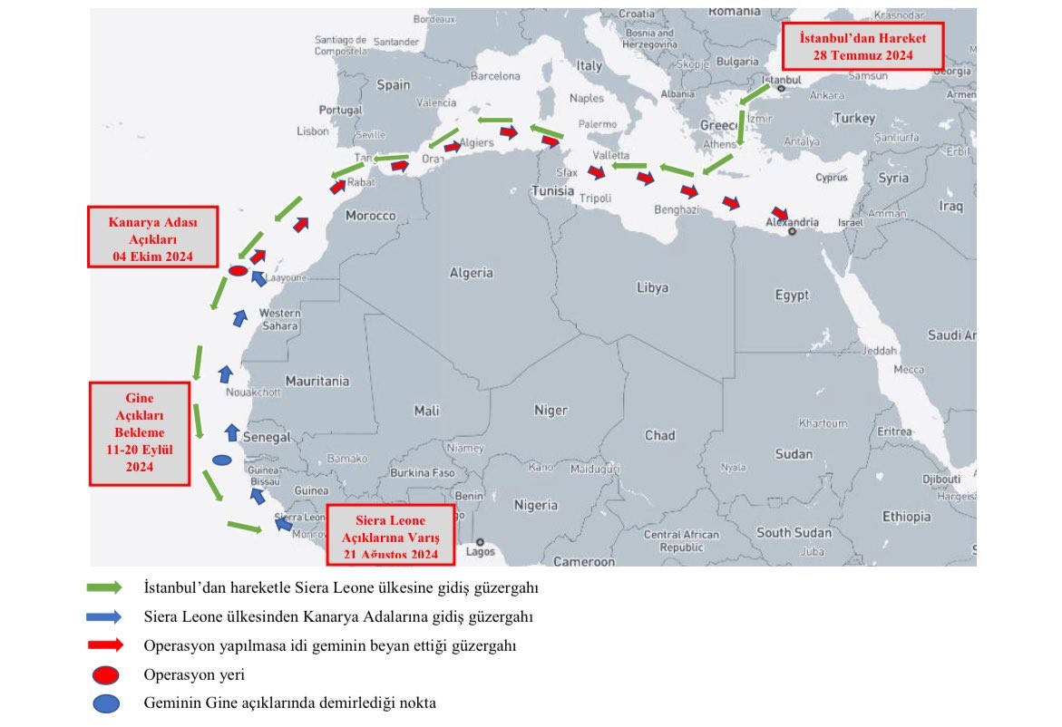 İçişleri Bakanlığından 4 ton kokain ile yakalanan gemi hakkında açıklama