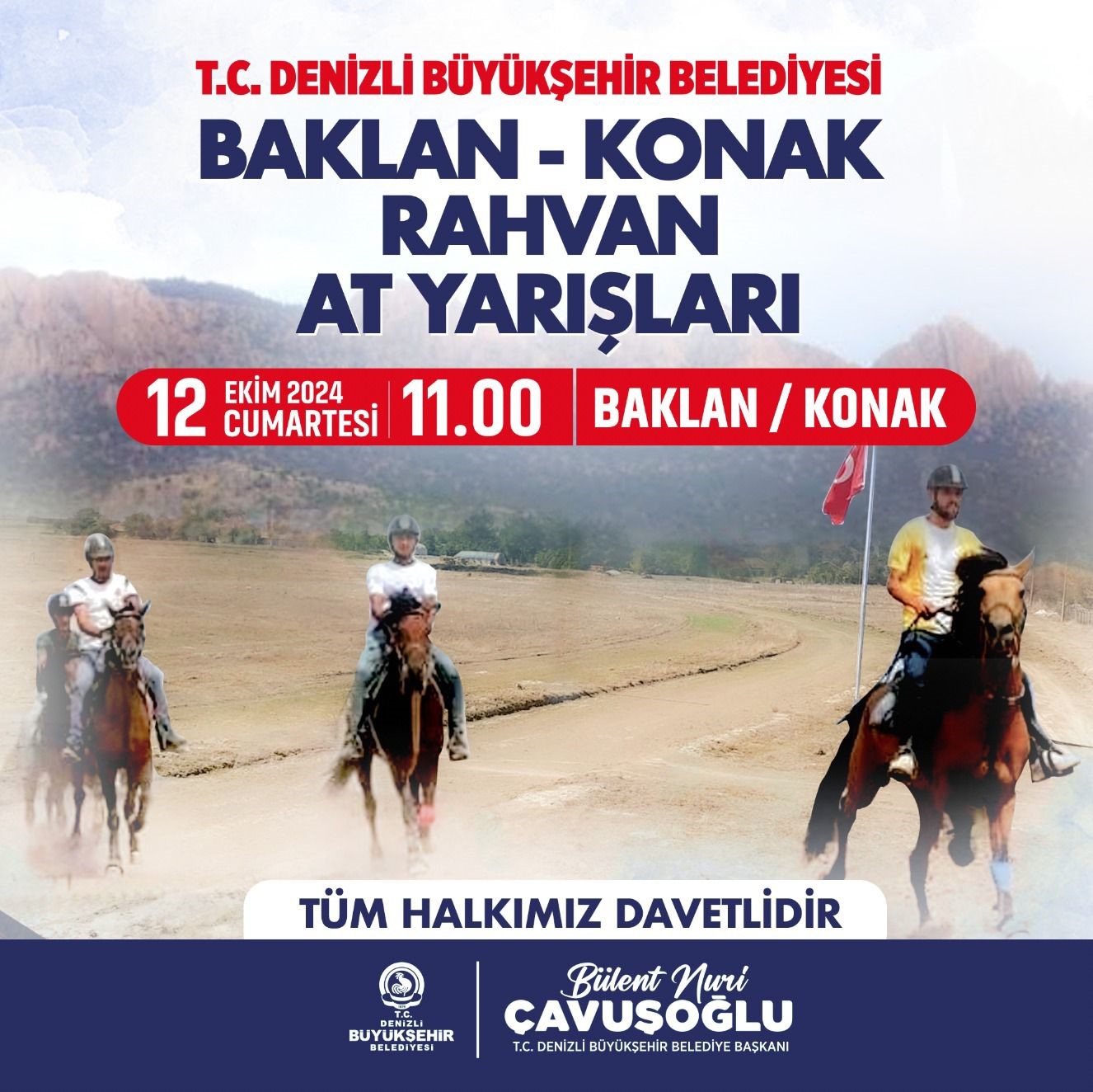 Denizli Büyükşehir ilk kez rahvan at yarışları heyecanını yaşatacak