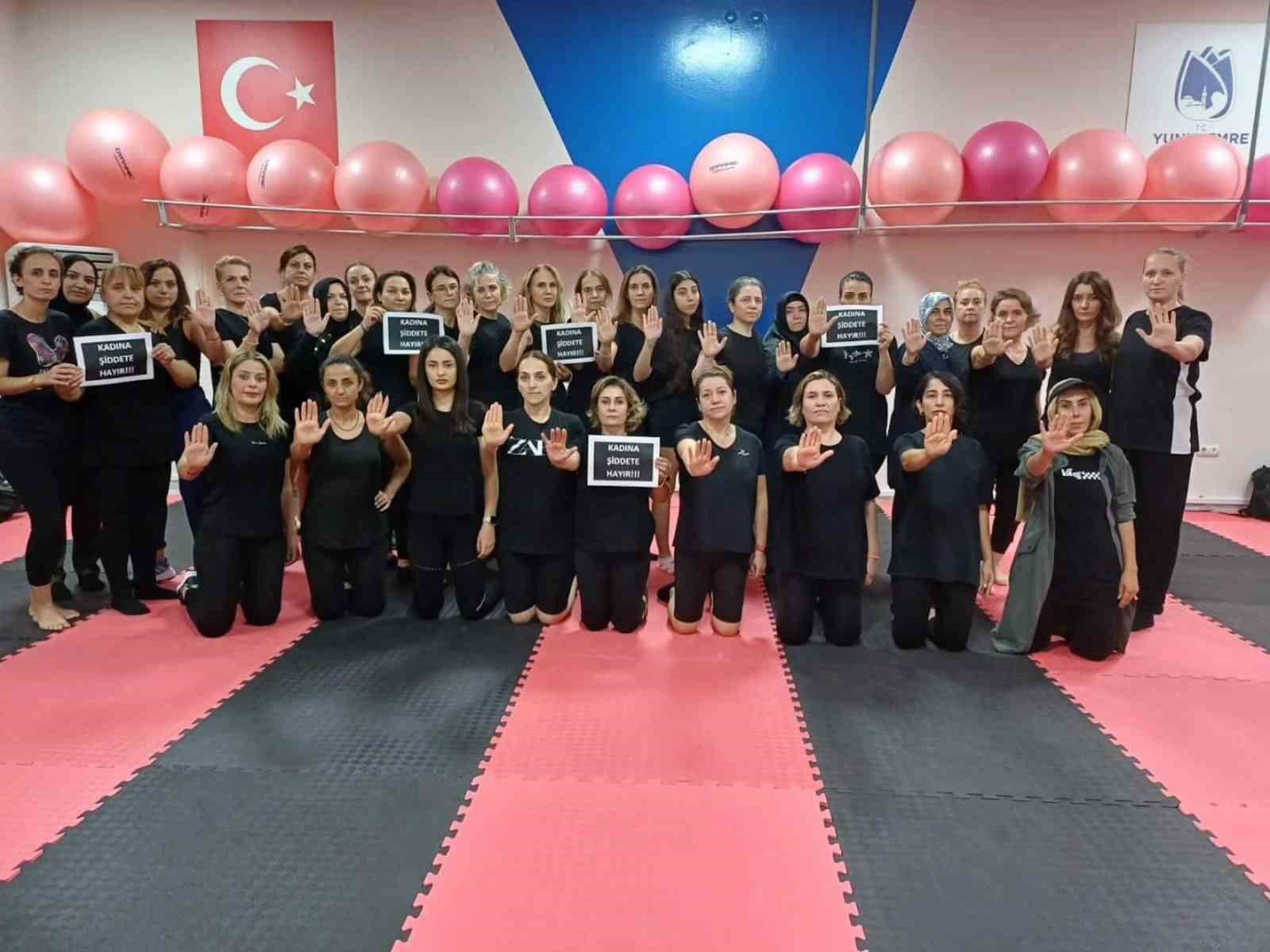 Yunusemre&rsquo;de Gen&ccedil;lik Ve Spor Hizmetleri&rsquo;nden kadın cinayetlerine tepki
