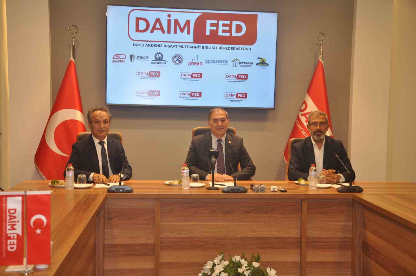 DAİMFED Genel Başkanı Karslıoğlu: &quot;En önemli projemiz Beton Deney Laboratuvarı&quot;