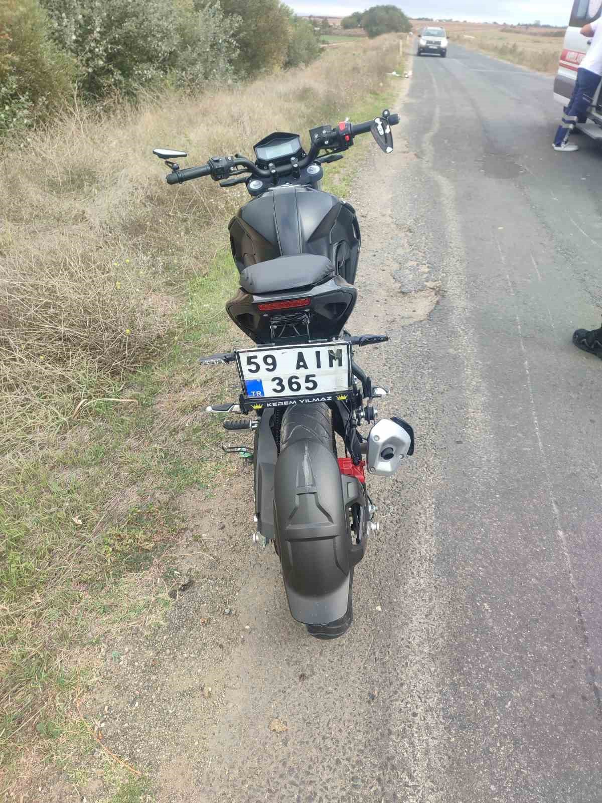 Tekirdağ’da hakimiyeti kaybeden sürücü ağır yaralandı